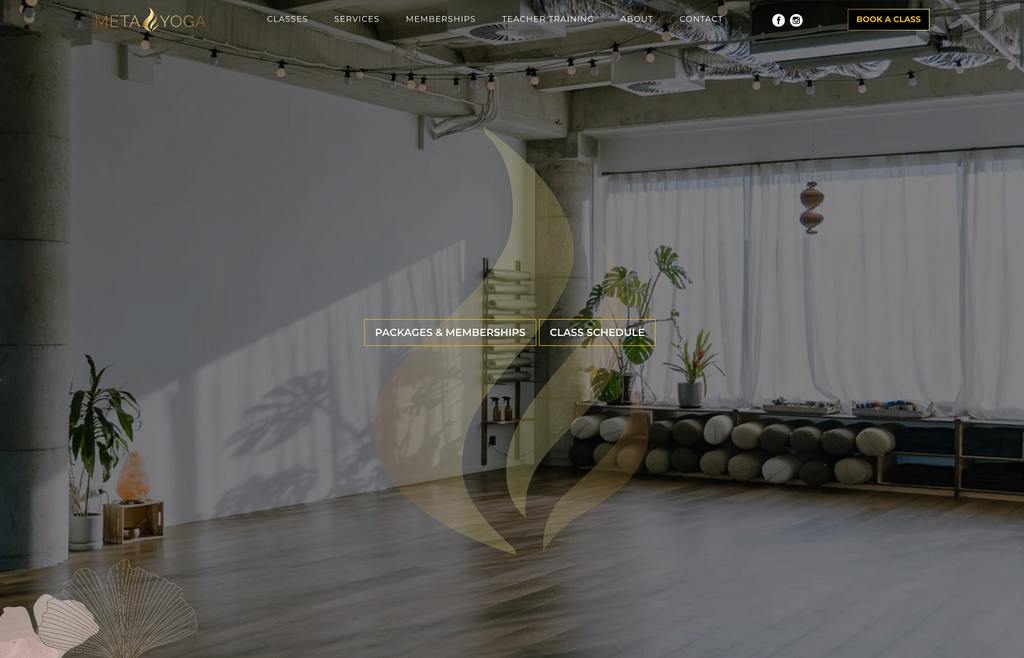 Meta Yoga Website Design