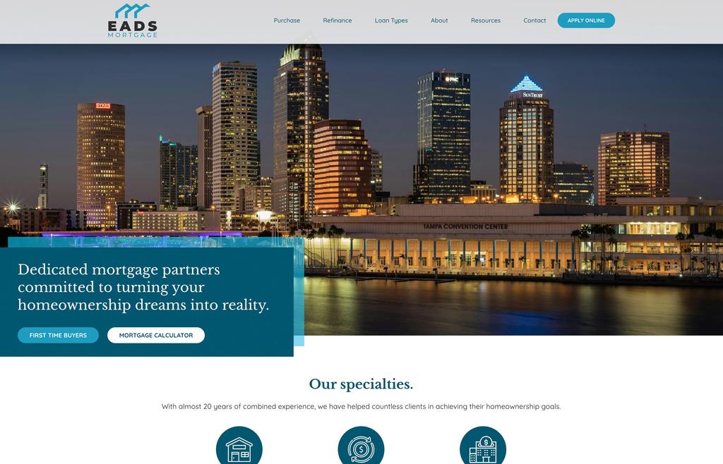 Eads Mortgager Web Design