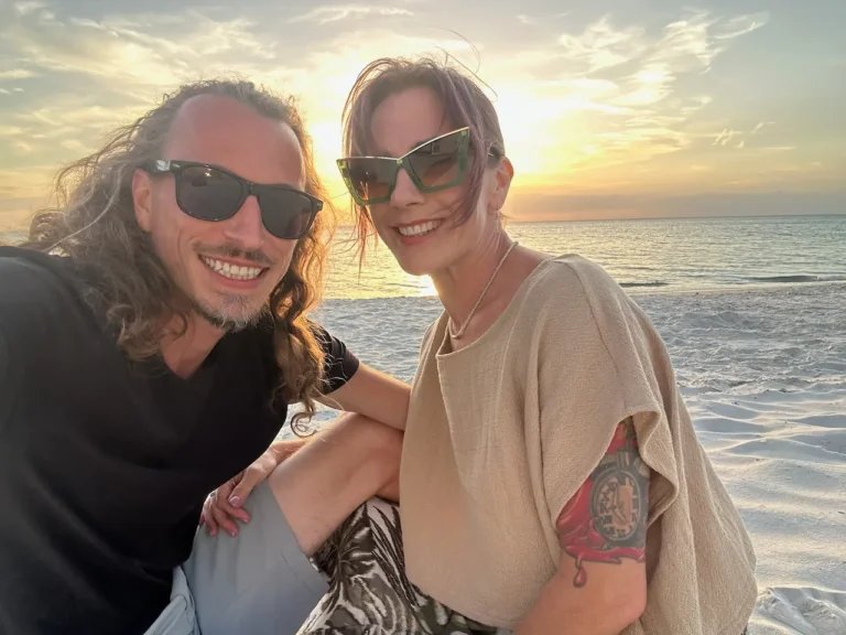 Andy Brazil and Chrystal Shumate at the beach